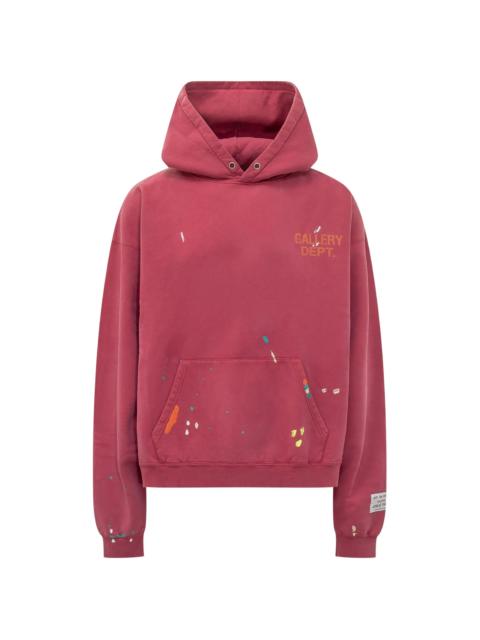 GALLERY DEPT. Gallery Dept. Paint-splatter Logo-print Hoodie