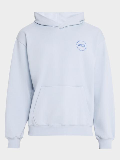 Helmut Lang Men's Stamp Logo Cotton Terry Hoodie