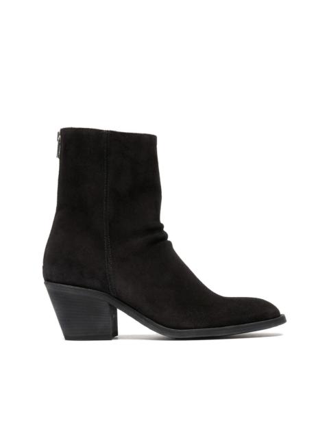 OFFICINE CREATIVE Sydne zip suede boots