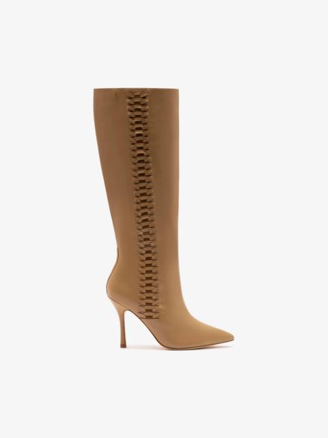 Larroudé Kate Boot In Peanut Leather