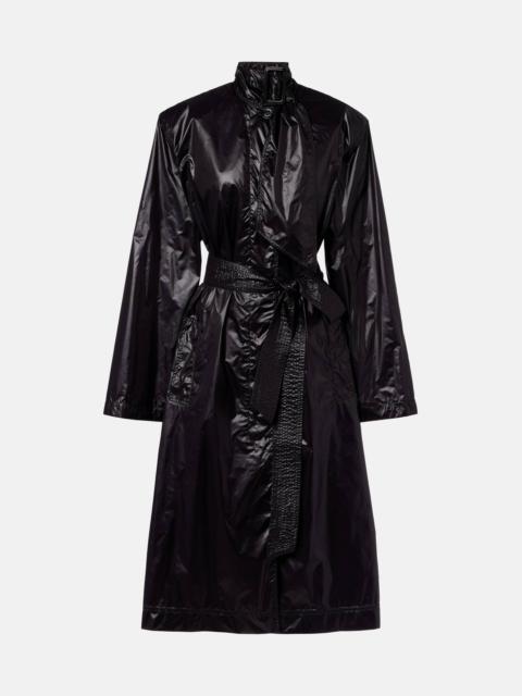 SAINT LAURENT Bow-detail belted trench coat