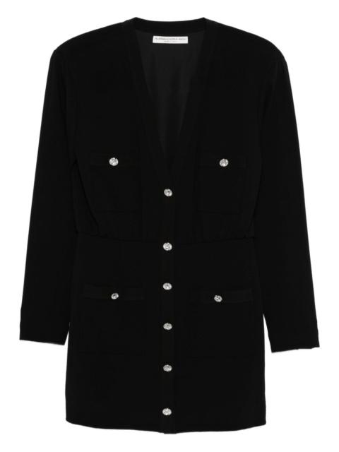 Alessandra Rich jewel-button multi-pocket dress