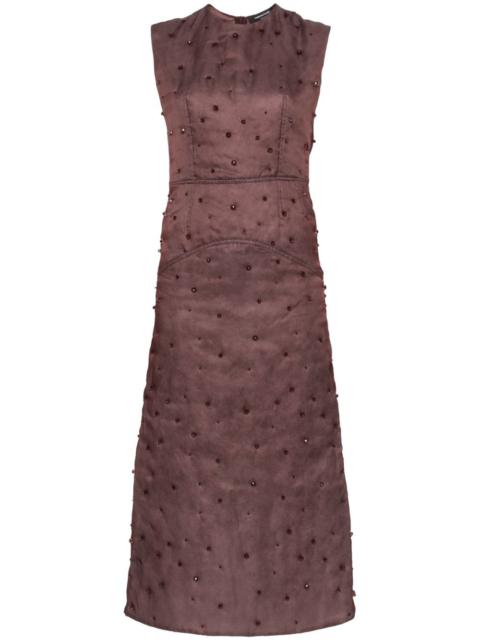 FABIANA FILIPPI silk padded midi dress