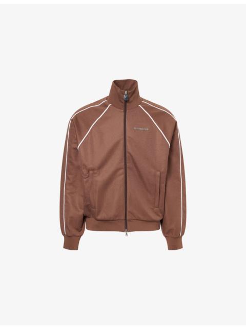 A BATHING APE® Line Camo Logo-Plaque Woven Track Jacket