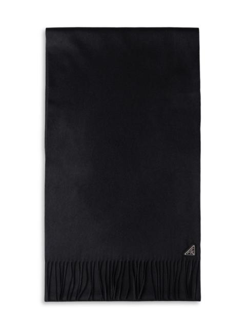 Prada Men's Silk and Cashmere Scarf - Black