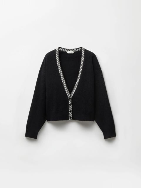 VERSACE Terry-Knit Cotton V-Neck Cardigan
