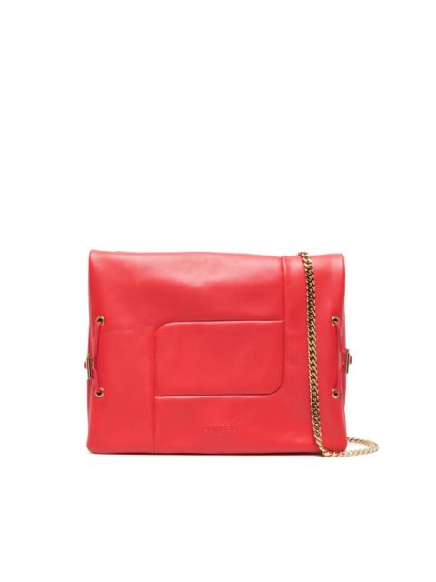 LANCEL logo-embossed leather shoulder bag