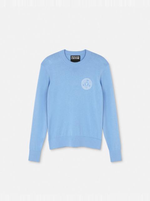 VERSACE JEANS COUTURE V-Emblem Sweater