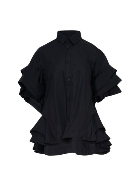 Noir Kei Ninomiya Ruffled Flare Shirt Blouse