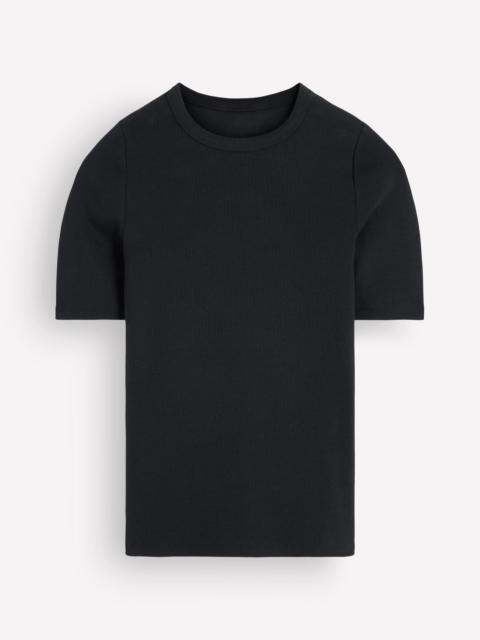 BODEN Ribbed Cotton T-Shirt-Black