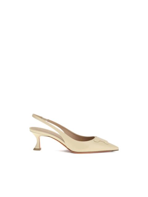Santoni almond toe taylor pumps