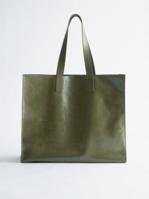 & Other Stories Leather Tote Bag
