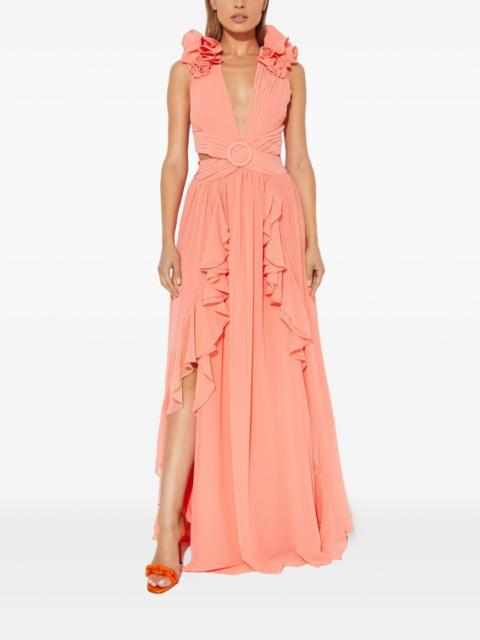 PatBO ruffled-hem maxi dress