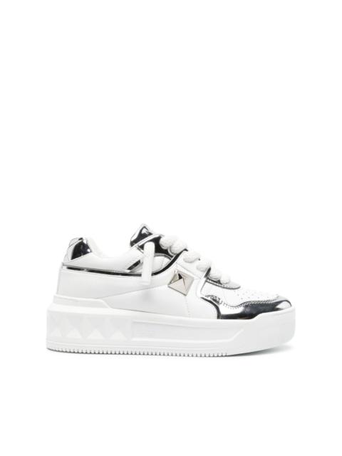 One Stud leather chunky sneakers