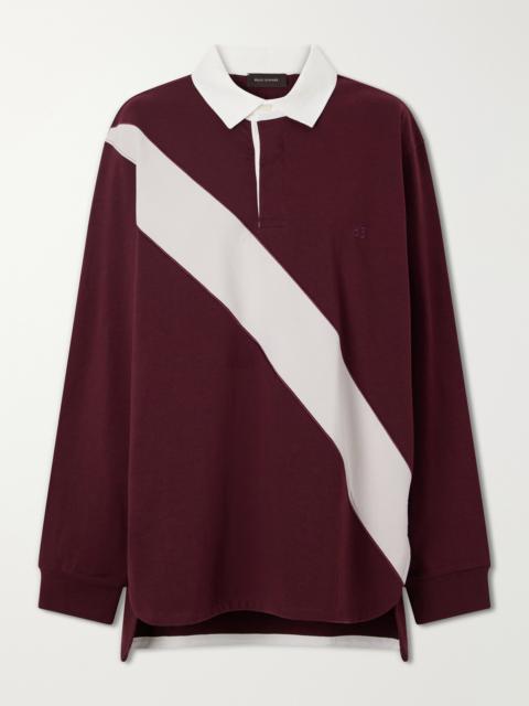 WALES BONNER Prism Cotton-jersey Polo Shirt
