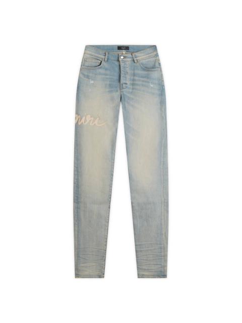 AMIRI AMIRI Script Logo Jeans