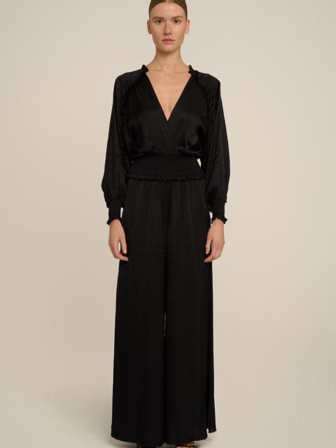 Poupette St Barth Long Jumpsuit Ruby - Black