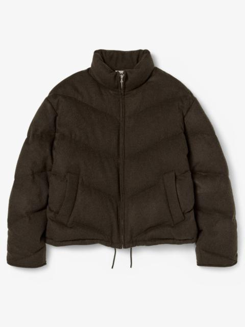 AURALEE Baby Camel Flannel Down Blouson | REVERSIBLE