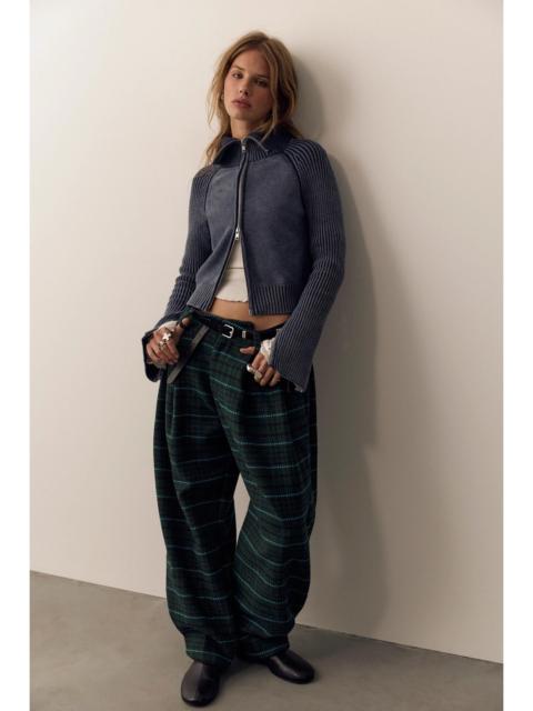 FREE PEOPLE Nine Lives Plaid Trousers
