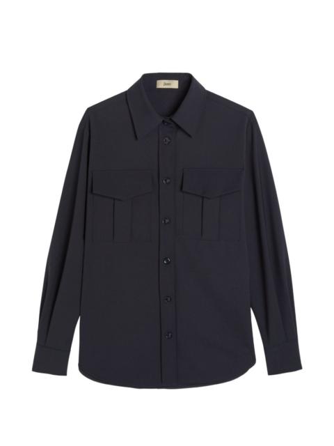 Herno flap-pocket buttoned shirt