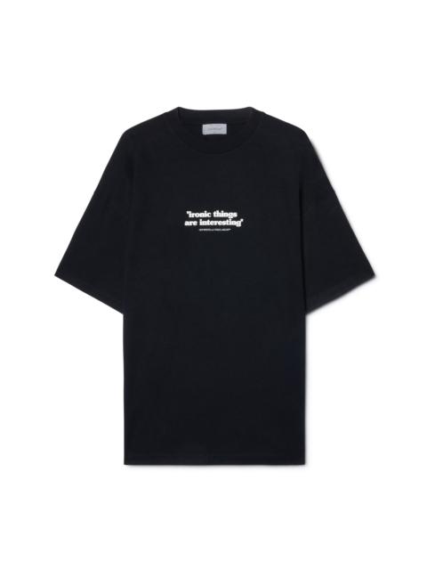 Ironic Quote Over S/s Tee