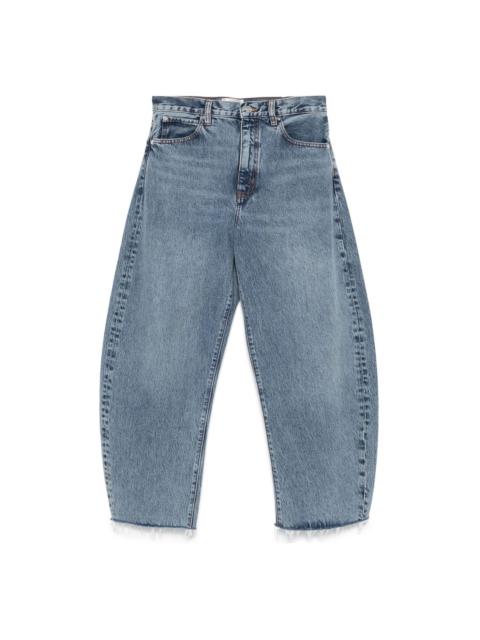 FRAME wide-leg cropped jeans