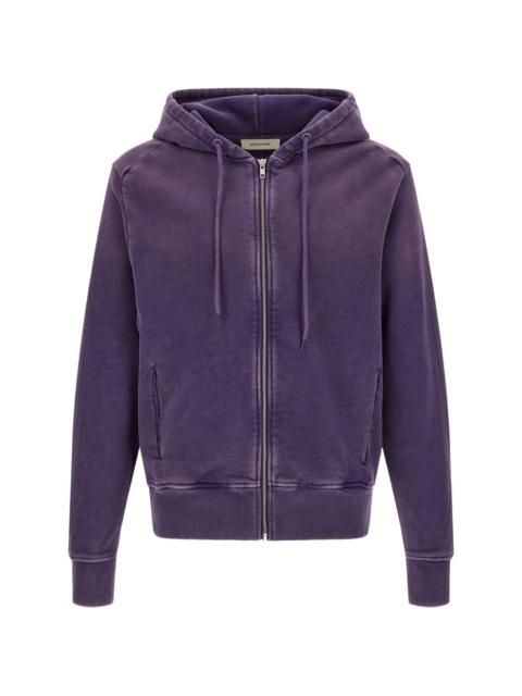 entire studios washed zip-up hoodie