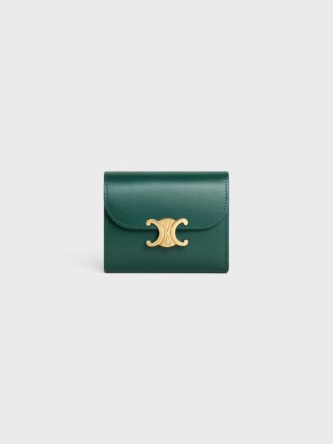 CELINE Small Wallet TRIOMPHE in Shiny calfskin