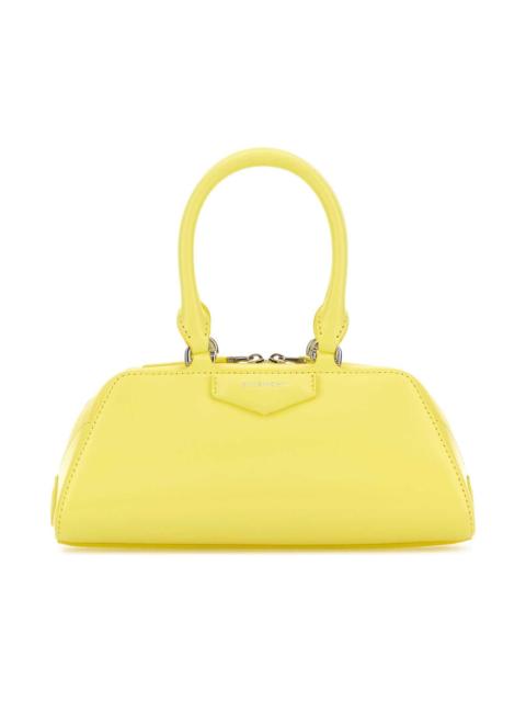 Givenchy Yellow Leather Mini Antigona East-west Handbag