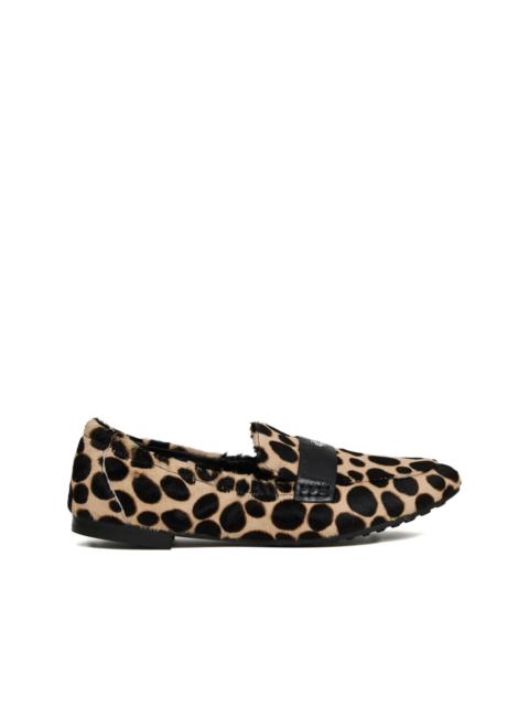 TORY BURCH leopard-printed loafers