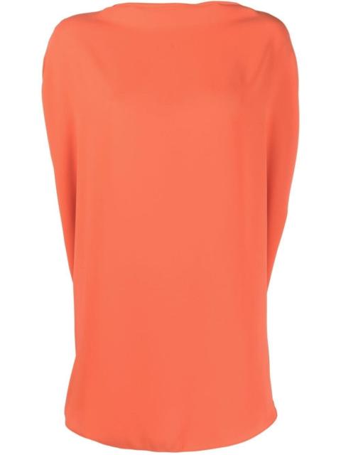 MM6 Maison Margiela mock-neck flared blouse