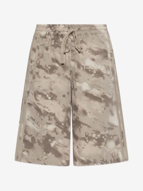 adidas abstract-print logo-embroidered shorts