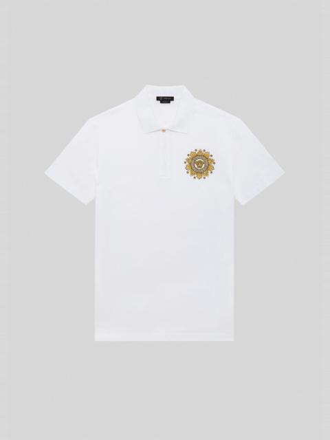 VERSACE Medusa Embroidered Polo Shirt