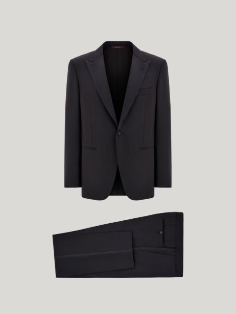 Canali BLACK WOOL TUXEDO WITH PEAK LAPELS