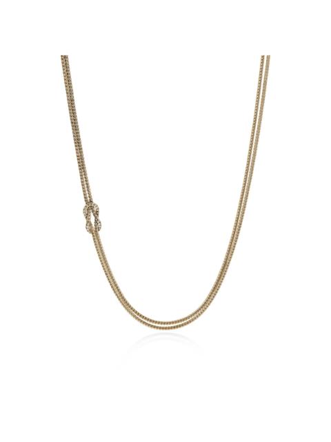 JOHN HARDY Love Knot Necklace, Gold, 3.6MM