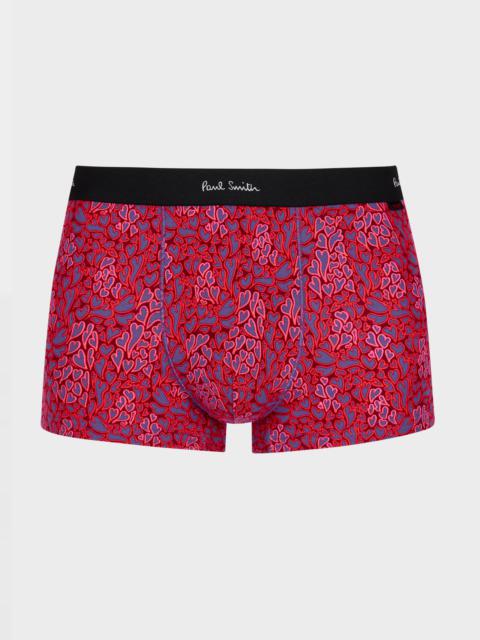 Paul Smith Red 'Wibbly Heart' Valentines Boxer Briefs