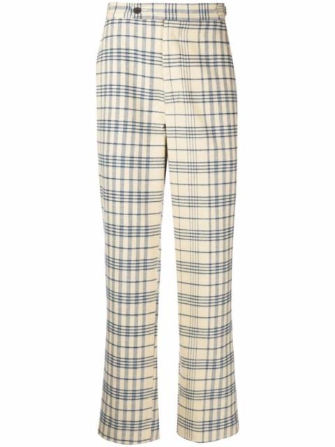 BODE checked straight-leg trousers
