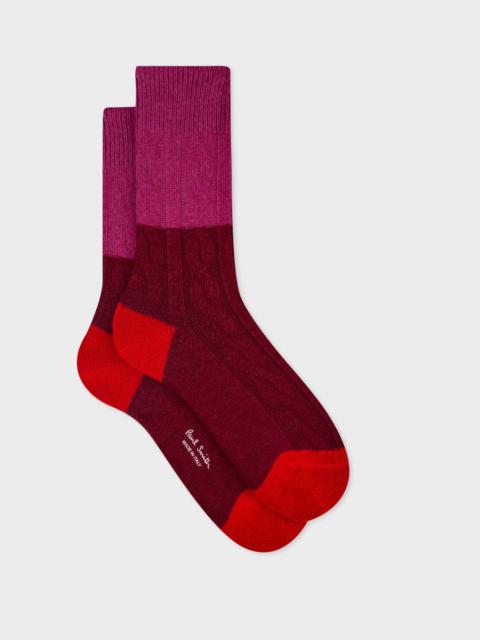 Paul Smith Cashmere-Blend Chunky Knit Socks