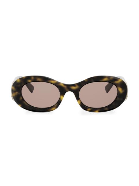 BVLGARI Women's Divas' Dream 50MM Oval Sunglasses - Dark Havana