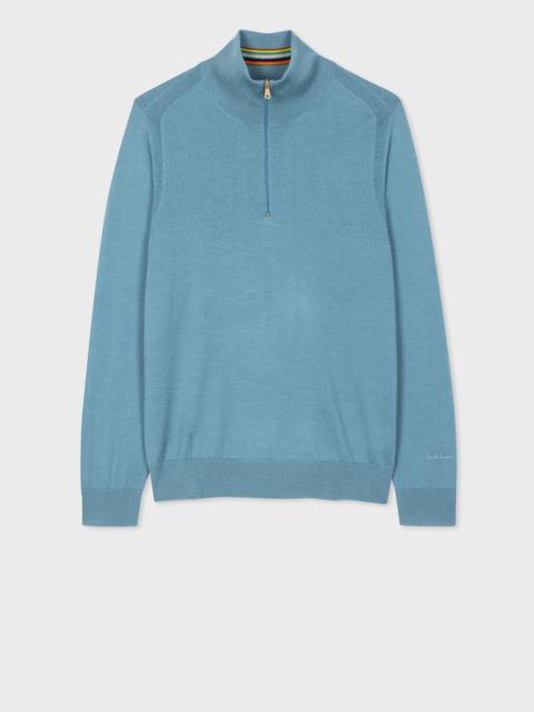 Paul Smith Half Zip Merino Wool Sweater