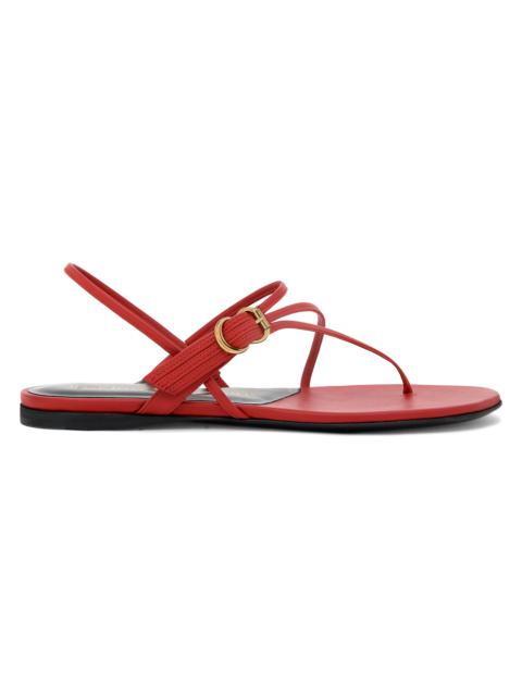 herbert levine Women's Starry-Eyed Leather Sandals - Red