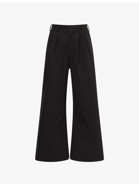 entire studios Dinch Wide-Leg Cotton Trousers