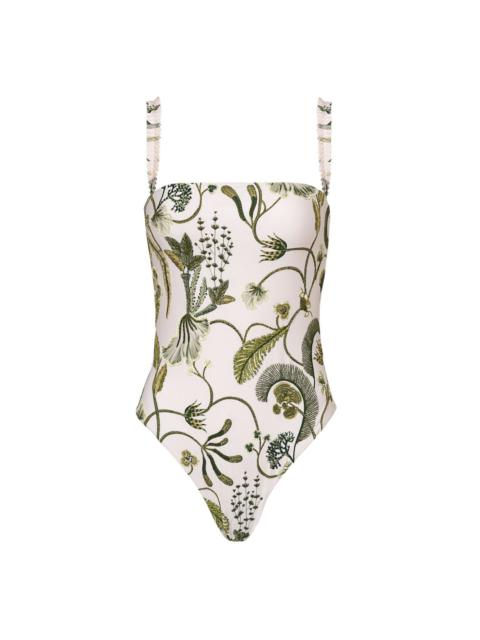 LimÃ³n Algae floral-print swimsuit