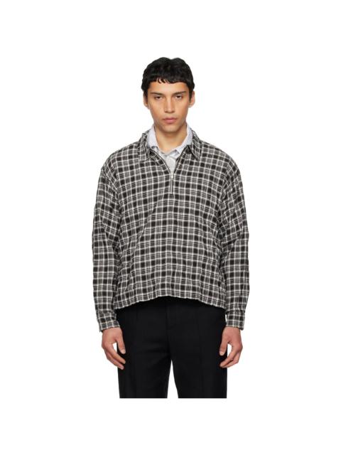 mfpen Black & White Quarter Zip Shirt