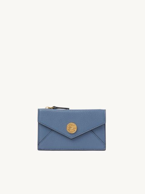 Chloé SMALL ENVELOPE PURSE WITH CARD SLOTS IN GRAINED LEATHER