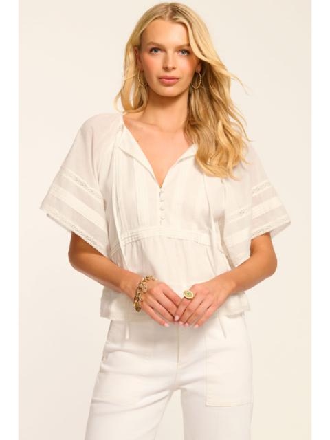 RAMY BROOK Sherry Voile Peasant Blouse