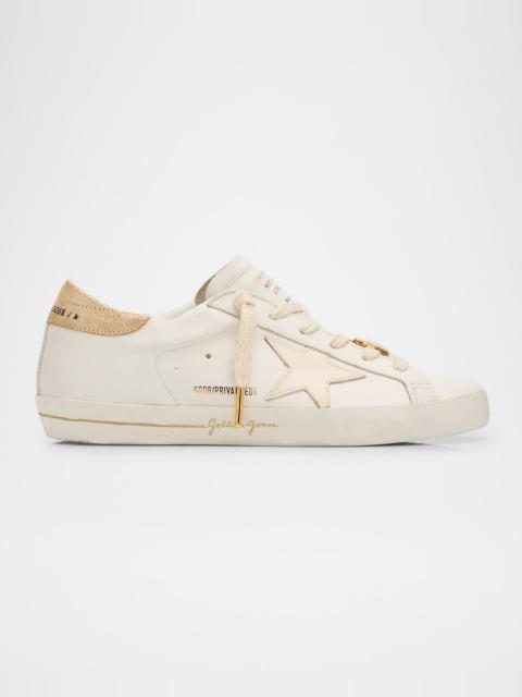 Golden Goose Super-Star Mixed Leather Charm Low-Top Sneakers