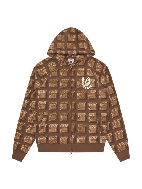 ICECREAM CHOCOLATE WAFFLE ZIP THROUGH HOOD