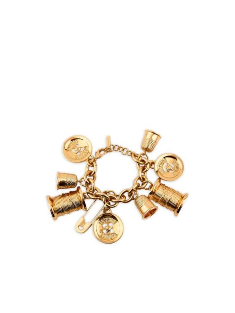 Moschino chunky chain pendants bracelet