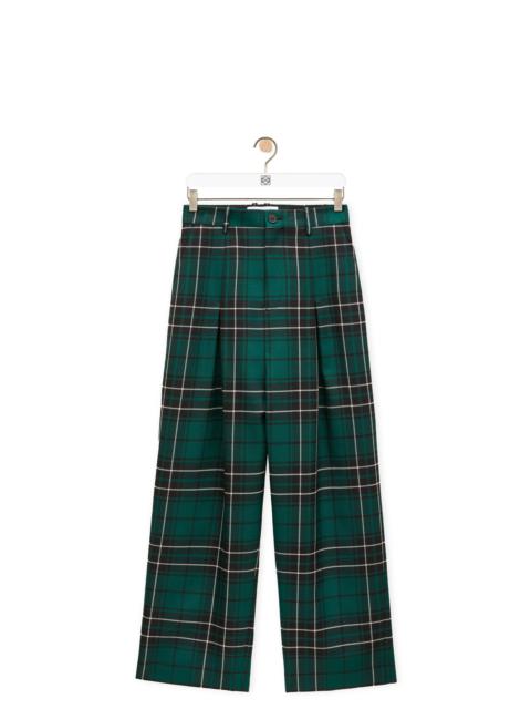 Low crotch trousers in wool